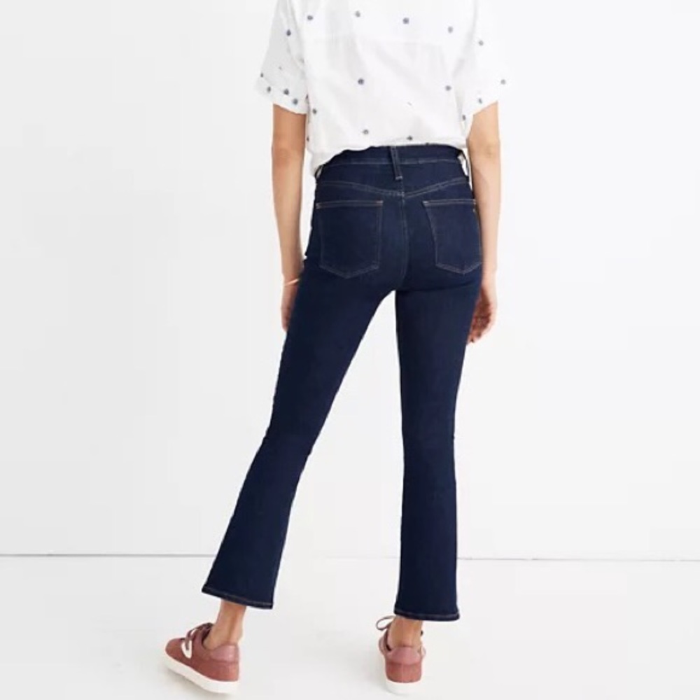 Madewell Cali Demi Boot Cut Jeans Lucille Dark Wash 24